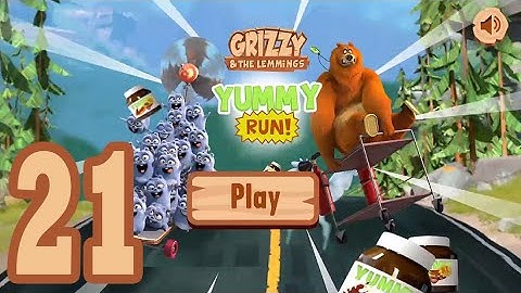 Grizzy and the Lemmings Yummy Run - Gameplay Walkthrough part 21 (Android/iOS)