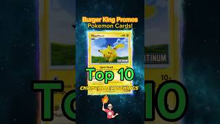 Top 10 Pokémon BURGER KING Promos 🍔👑#shorts #top10 #burgerking