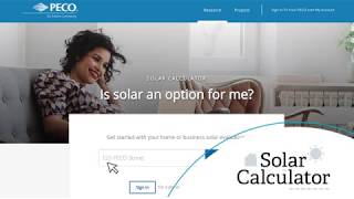 PECO Solar Calculator