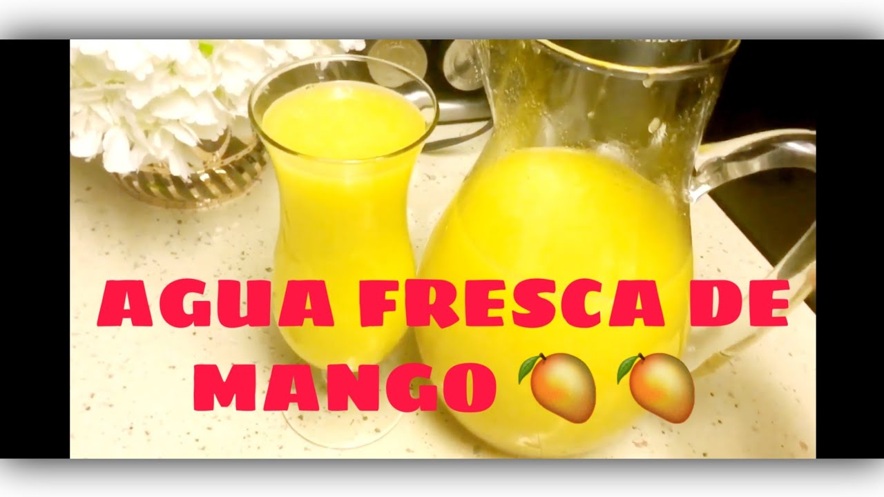 COMO HACER AGUA DE MANGO NATURAL 🥭🥭 YouTube COMO HACER AGUA DE MANGO NATURAL 🥭🥭 YouTube