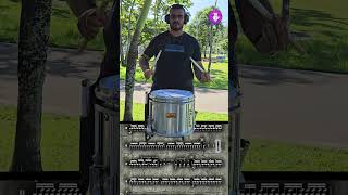 CONCRETE BEAT: LEVEL 2 CADENCE - SNARE DRUM COVER: JONAS LUIZ #shorts