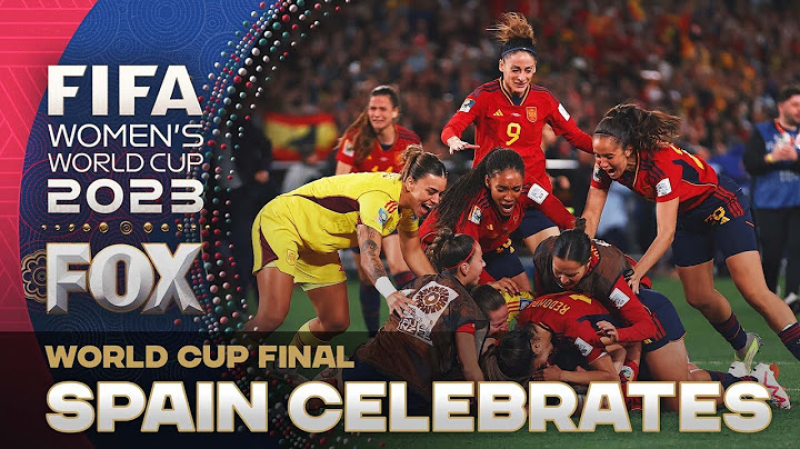 Spain celebrates after defeating England to win the 2023 FIFA Women's World Cup final