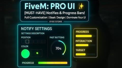 🔥 FIVEM UI REVOLUTION! 📢 BEST NOTIFICATION SYSTEM! | PROFESSIONAL PROGRESS BARS!