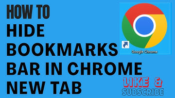 How To Hide Bookmarks Bar In Chrome New Tab #chrome #chromeupdate