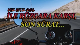 Mz Etz 251 Rüzgara Karşı Tapa Gaz Ayarsız Karburatör Bozuk Avans Ayarıyla Gazladım
