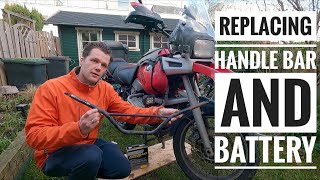 Bike Mods & Maintenance - Replacing Handle Bar & Battery - R1100GS