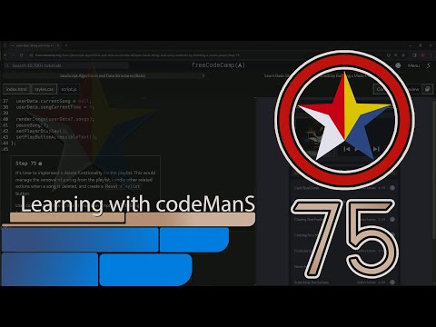 Learn Basic String and Array Methods by Building a Music Player - Step 75 | freeCodeCamp | (Beta)