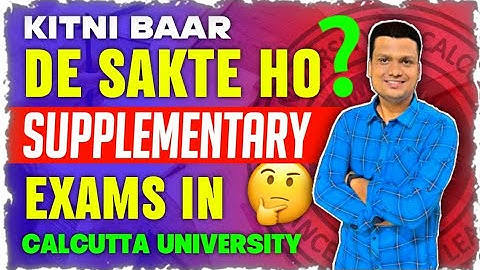 Suppli Limit in Calcultta University