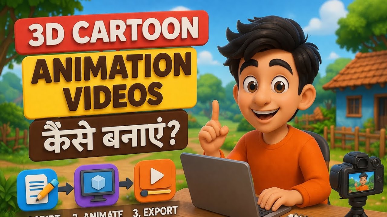 How to make 3d cartoon animation videos|Cartoon video kaise banaye ...