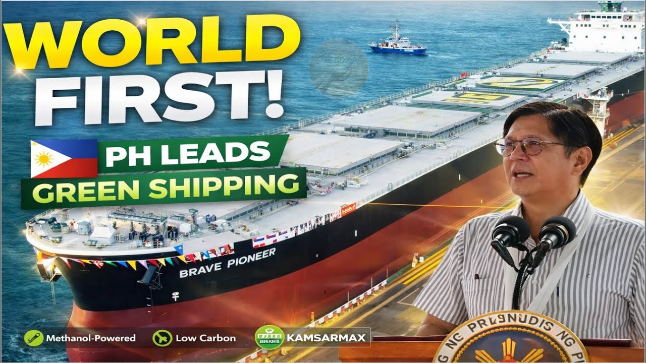 GRABE ANG PILIPINAS NANGUNA SA BUONG MUNDO! KAUNA-UNAHANG GREEN MEGA VESSEL, INILUNSAD NI PBBM!