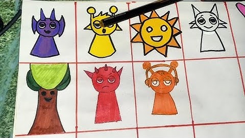 Sprunki Incredibox Painting / Short video/ Easy drawing/Cute drawing