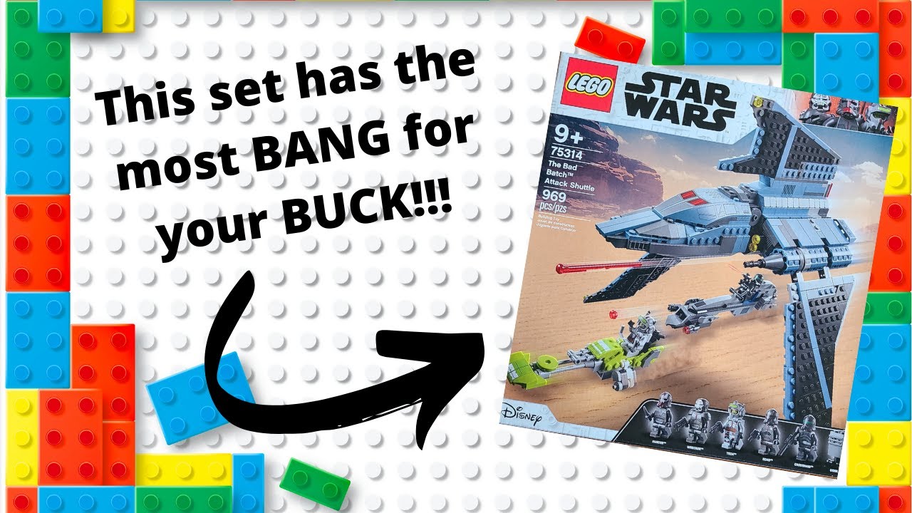 LEGO Star Wars BAD BATCH ATTACK SHUTTLE 75314 Set Review! (2021)
