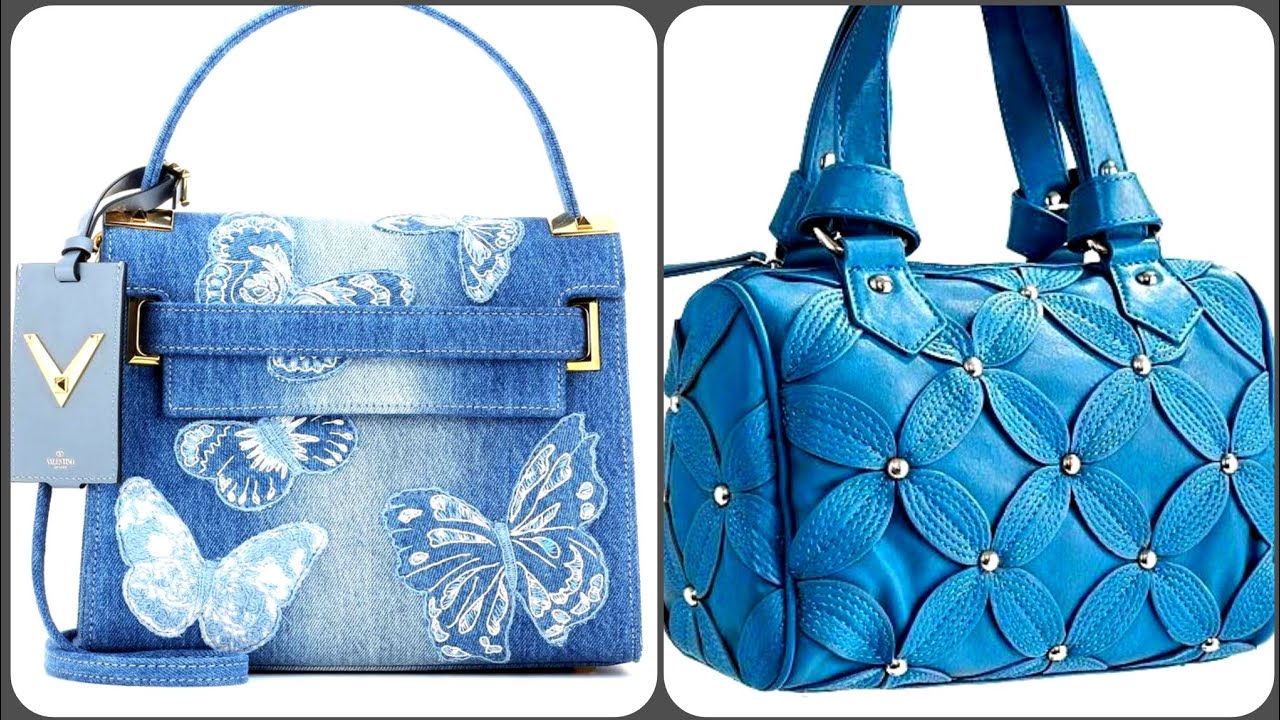 Latest stylish denim handbag design / unique and recycled jeans handbag