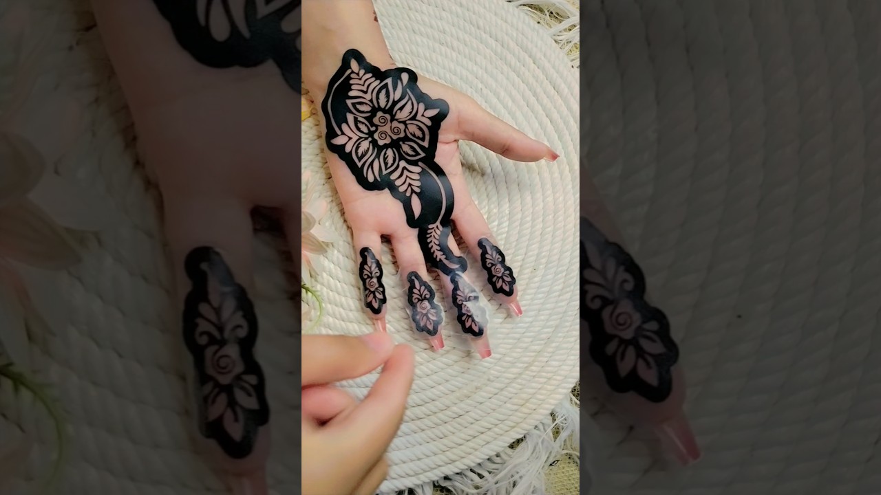 Beautiful sticker mehndi design #shorts