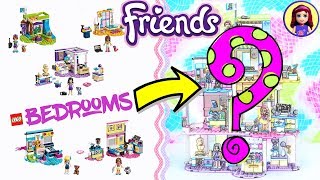 Lego Friends Girls Bedrooms Jenga-Style Custom Build Diy Craft
