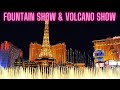 Las Vegas Strip Walk | Bellagio Fountain Show | Volcano Show | Las Vegas Trip Day 2 vlog