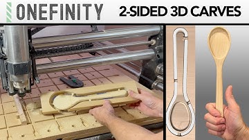 EP.31 Onefinity CNC - 2 Sided 3D Carves on the CNC ft. @vectric