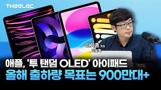 애플, '투 탠덤 OLED' 아이패드 올해 출하량 목표는 900만대+