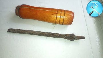 Antique Rusty Chisel Restoration