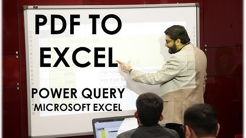 Import data from PDF file into Microsoft Excel using POWER QUERY (Convert PDF to Excel)