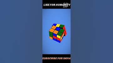 how to make indian flag with 3 by 3 rubik