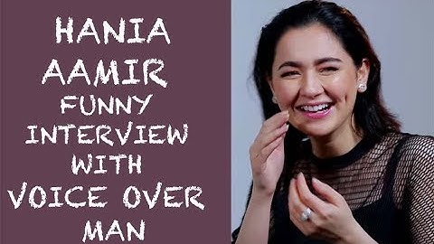 Hania Aamir Funny interview with Voice Over Man Episode #27