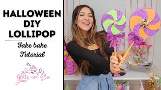 Halloween Lollipops, Fake Bake Decor, Halloween DIY