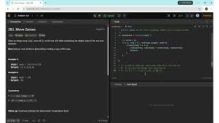 LeetCode 283: Move Zeroes Solution Explained in JavaScript