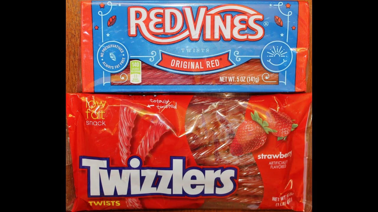 Depression svælg lejer Twizzlers vs Red Vines Blind Taste Test - YouTube