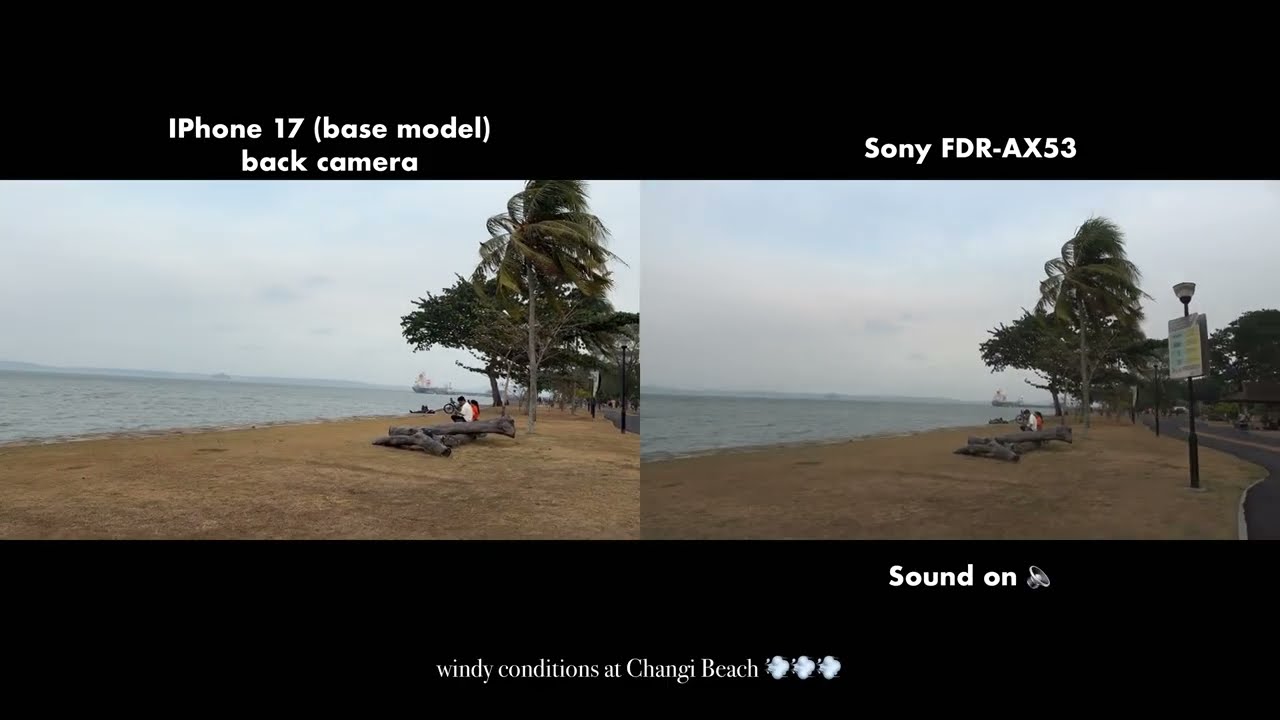 iPhone 17 vs Sony Handycam FDR-AX53 video test