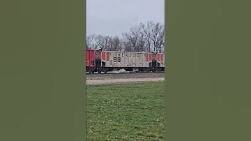 Cool Herzog ballast train lead by a UP SD70ACe with clean trucks #railfaning #unionpacific