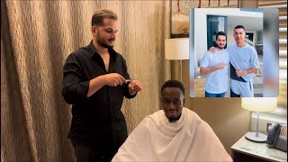 RONALDO’S BARBER CUTS MY HAIR!!!