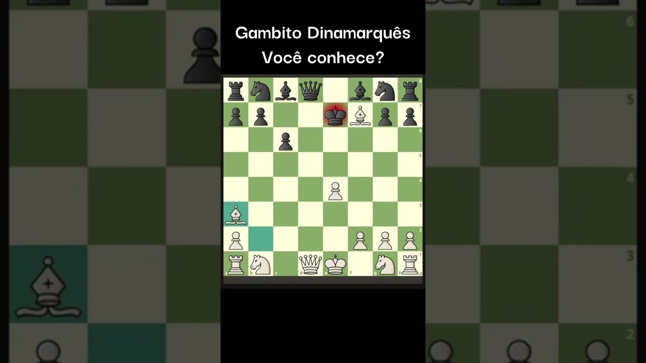 GAMBITO DINAMARQUÊS GANHA DAMA EM 9 LANCES INCRÍVEL #Shorts #Xadrez #Chess  #Echecs #Ajedrez