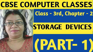 Chapter - 2  Storage Device  for class 3 ||Computer  CBSE  (Explain Hindi and English)