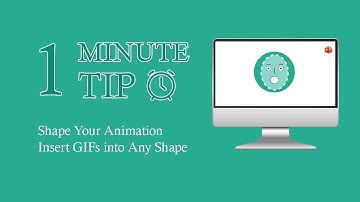 How we insert gif in the shape in the powerpoint