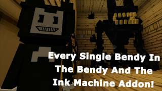 MCPE: Every Single Bendy In Bendy & The Ink Machine Addon! How To Summon & Kill! screenshot 5