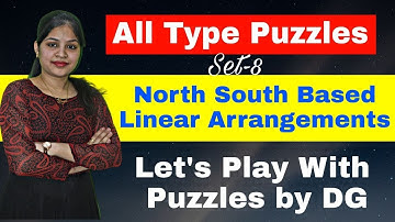 All Type Puzzles in 1 Series ll Two Parallel Row based Arrangements ll Set-8 ll Bank Exams By DG