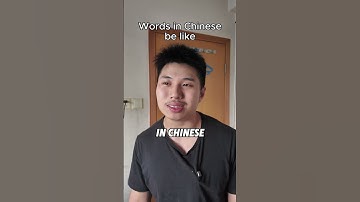 Words in English Versus Words in Chinese