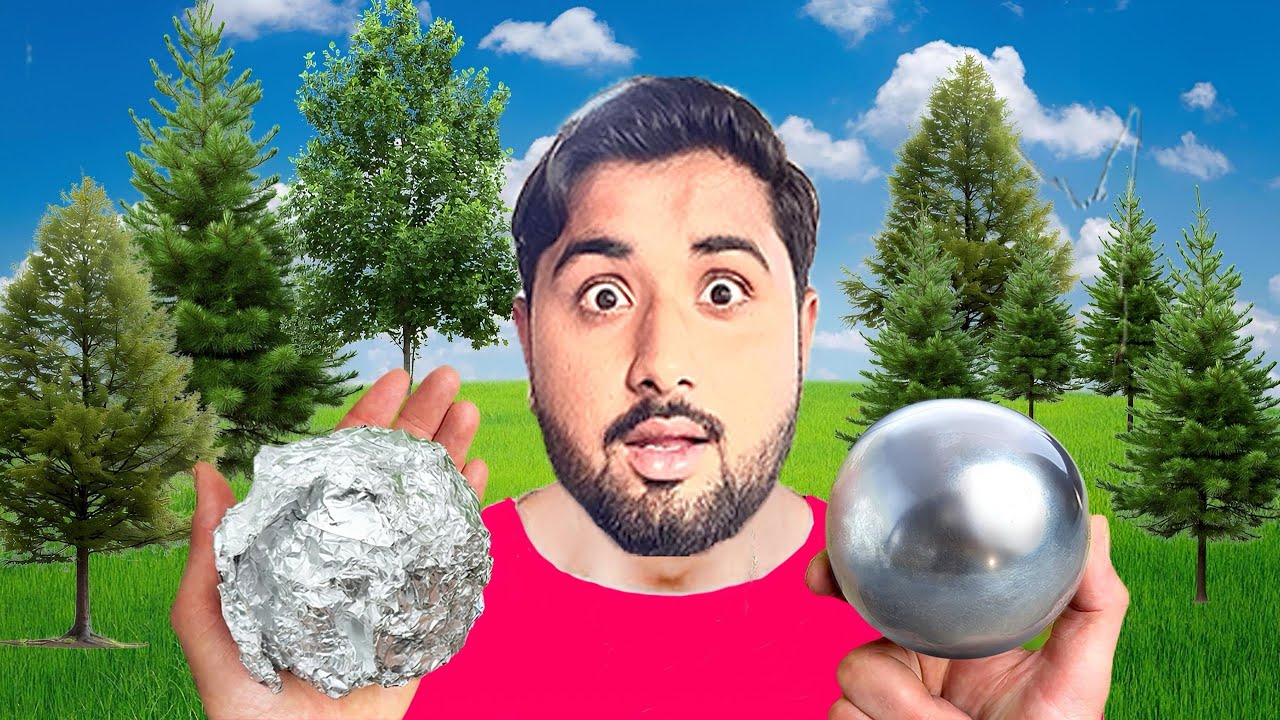 I Turned Aluminium Foil Into a Mirror-Like Metal Ball 😱 | Adult Test”