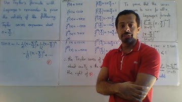 Taylor Series of sin x about Pi/2