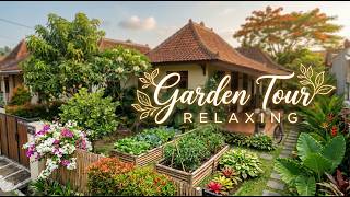 Garden Tour Asia Tenggara  🏡 | Relaxing Backyard Tour 🍃