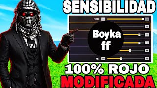 La Sensibilidad De Boyka Hacker 2026 Para Pegar Todo Rojo Free Fire Nueva Actualización