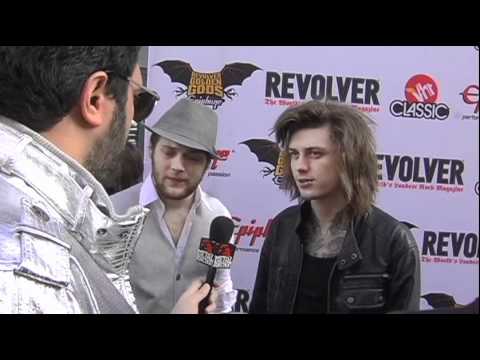 ASKING ALEXANDRIA Interview at Revolver Golden Gods Black Carpet on Metal Injection