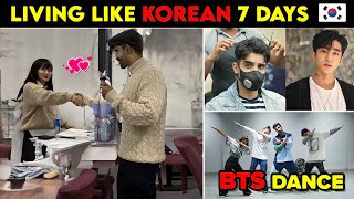 Living like a KOREAN🇰🇷 7 days *Challenge*| Korean Skincare| Korean Food|Korean Challenge| BTS Army