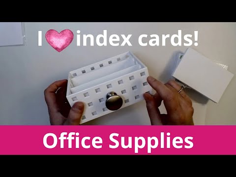 Index Card Uses