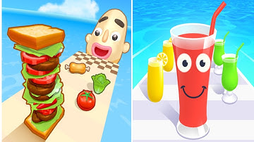 Sandwich Runner VS juice run-All Level gameplay android ios new update 