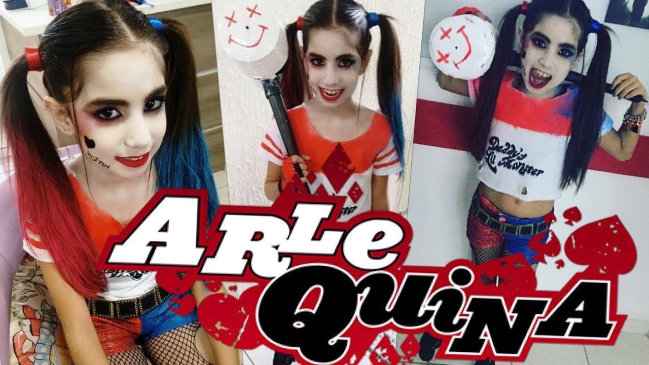 Conjunto Infantil Alerquina Harley Quinn Esquadrão Suicida