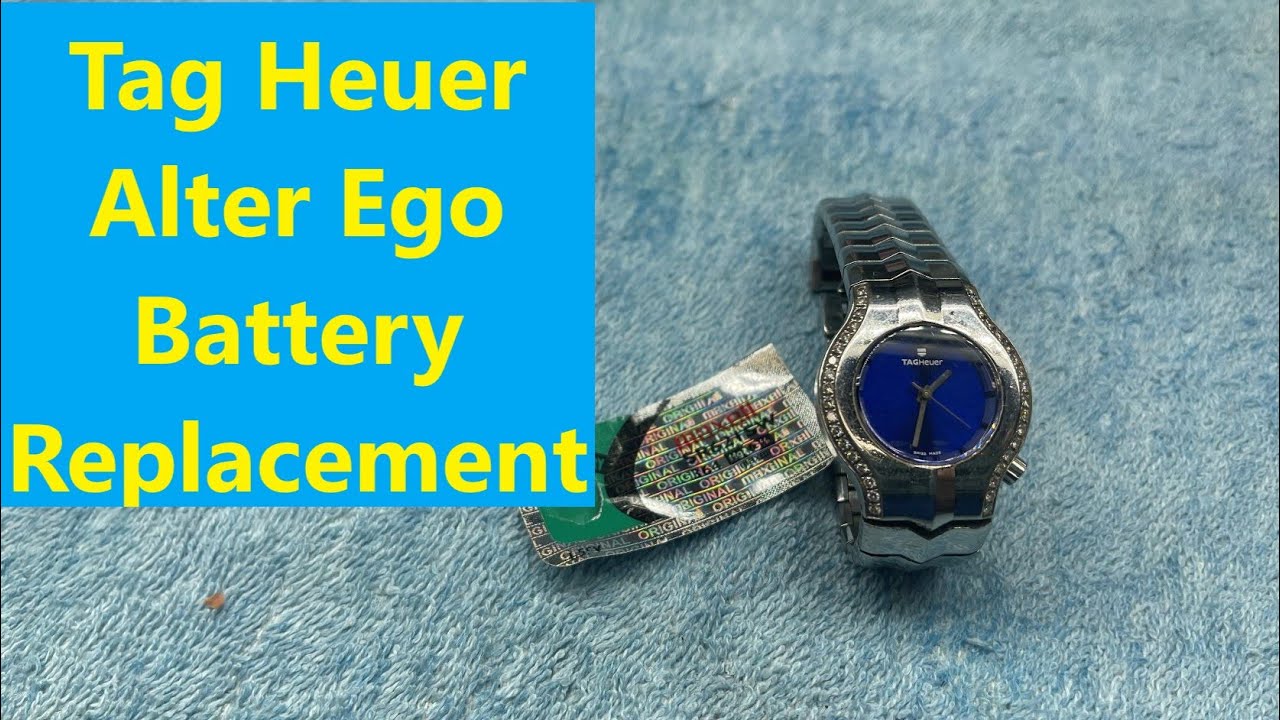 Tag Heuer Alter Ego Watch Battery Replacement - YouTube
