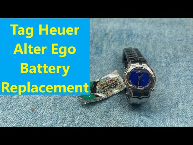 Tag Heuer Alter Ego Watch Battery Replacement - YouTube