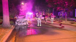 Officials investigate hate crime after cars set fire, antisemitic graffiti found